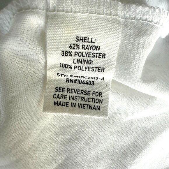 NWT‎ August Sky Womens Smocked Tiered Midi Dress White Size Medium - Picture 7 of 12